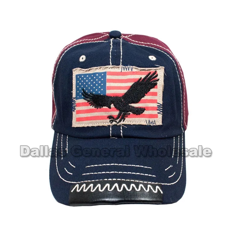 USA Flag Eagle Trucker Caps Wholesale