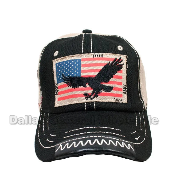 USA Flag Eagle Trucker Caps Wholesale