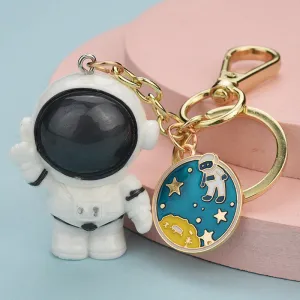 Wholesale Cartoon Resin Metal Astronaut Spaceman Keychain JDC-KC-WS149