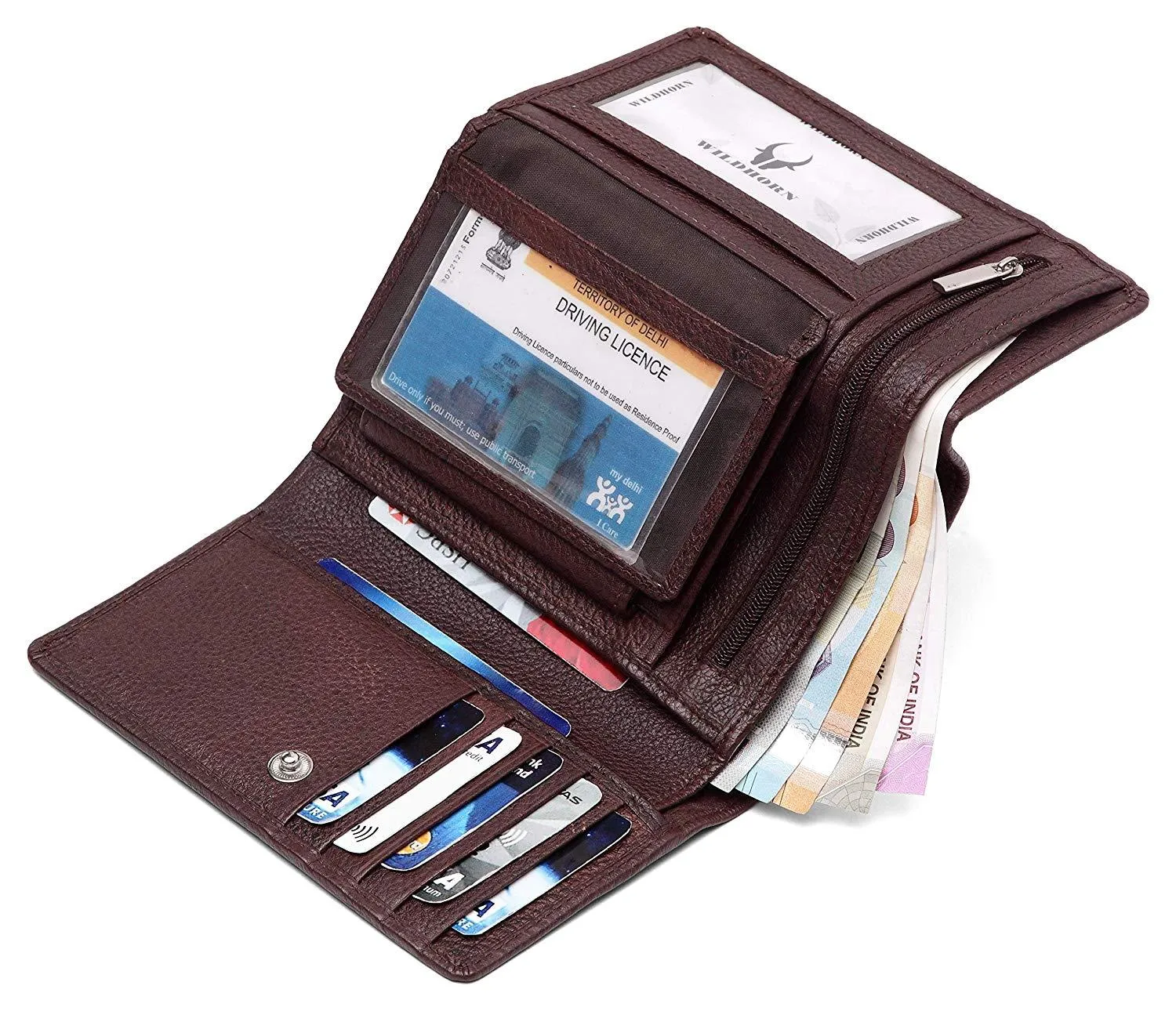 WildHorn®Women's Leather Wallet and Pen Combo Set