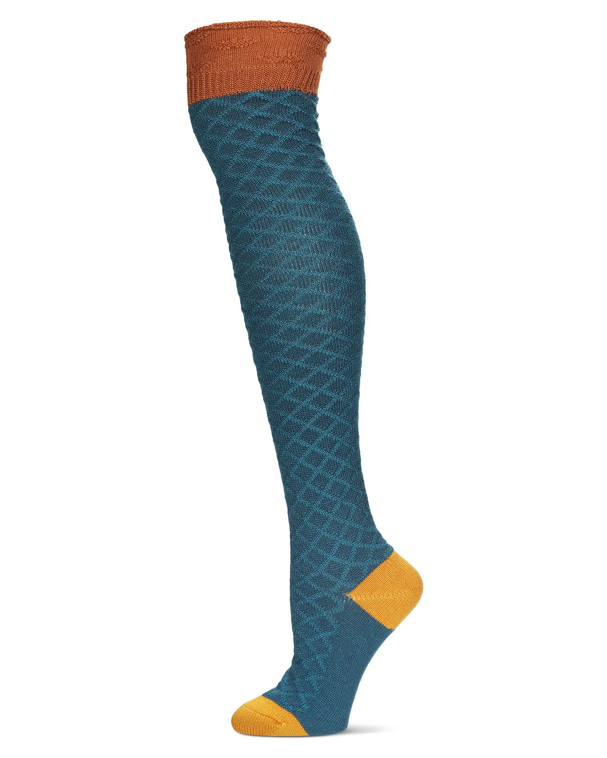Women's Leaf Burst Over The Knee Warm Knit Sock