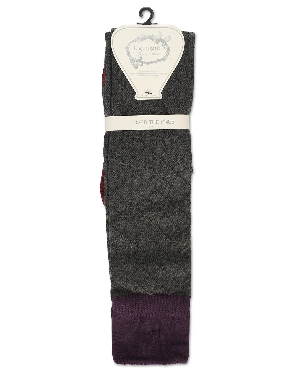 Women's Leaf Burst Over The Knee Warm Knit Sock