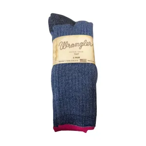 Wrangler Women's 2 Pack Merino Socks - Denim